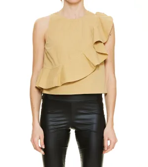 Pinko Ruched Detail Sleeveless Top