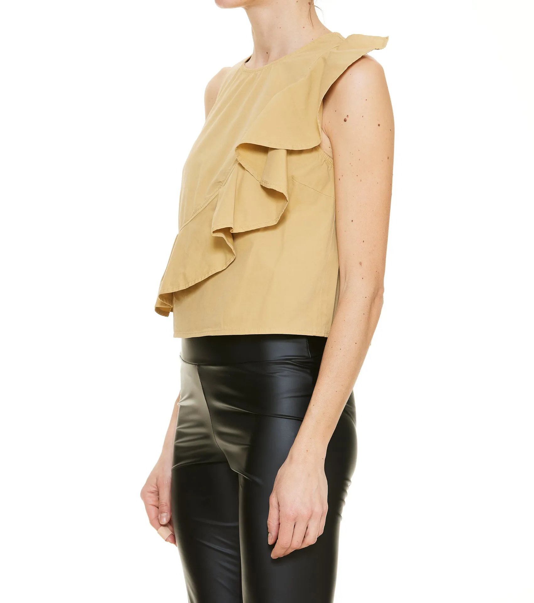 Pinko Ruched Detail Sleeveless Top