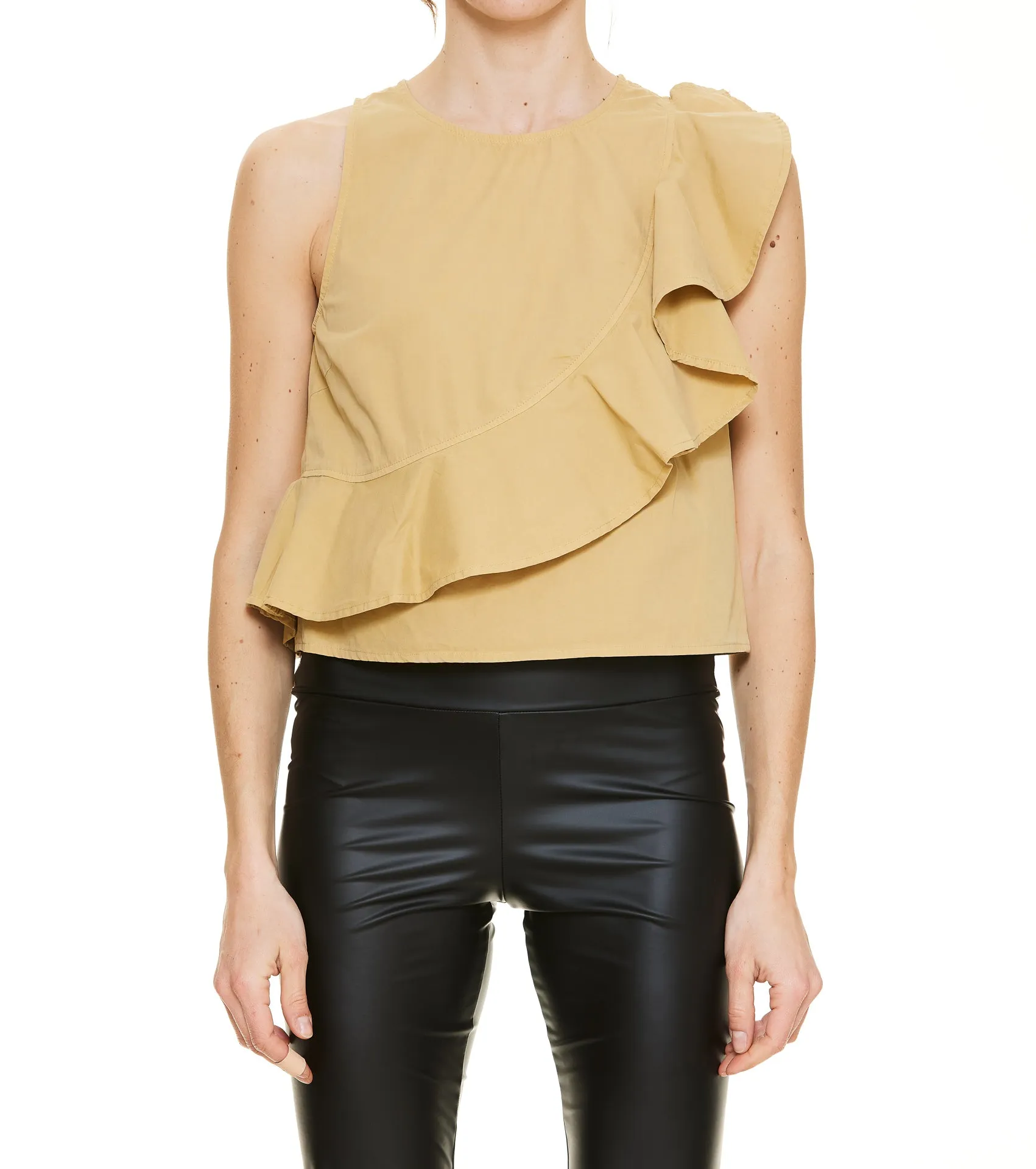 Pinko Ruched Detail Sleeveless Top