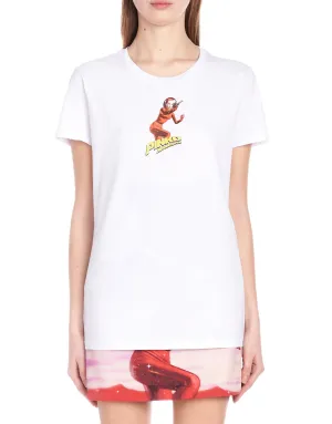 Pinko Space-Printed Crewneck T-Shirt