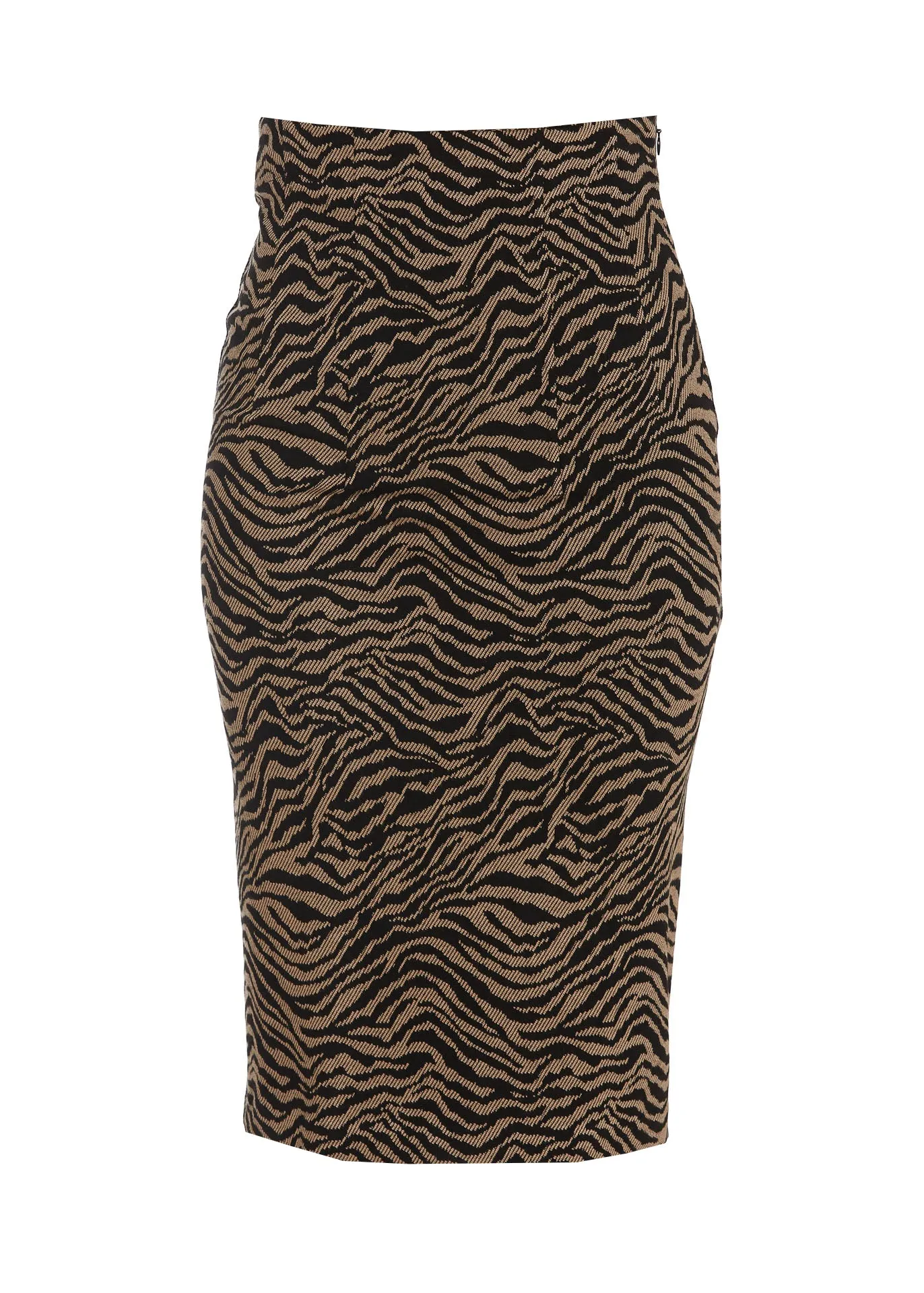 Pinko Tiger Print Midi Pencil Skirt
