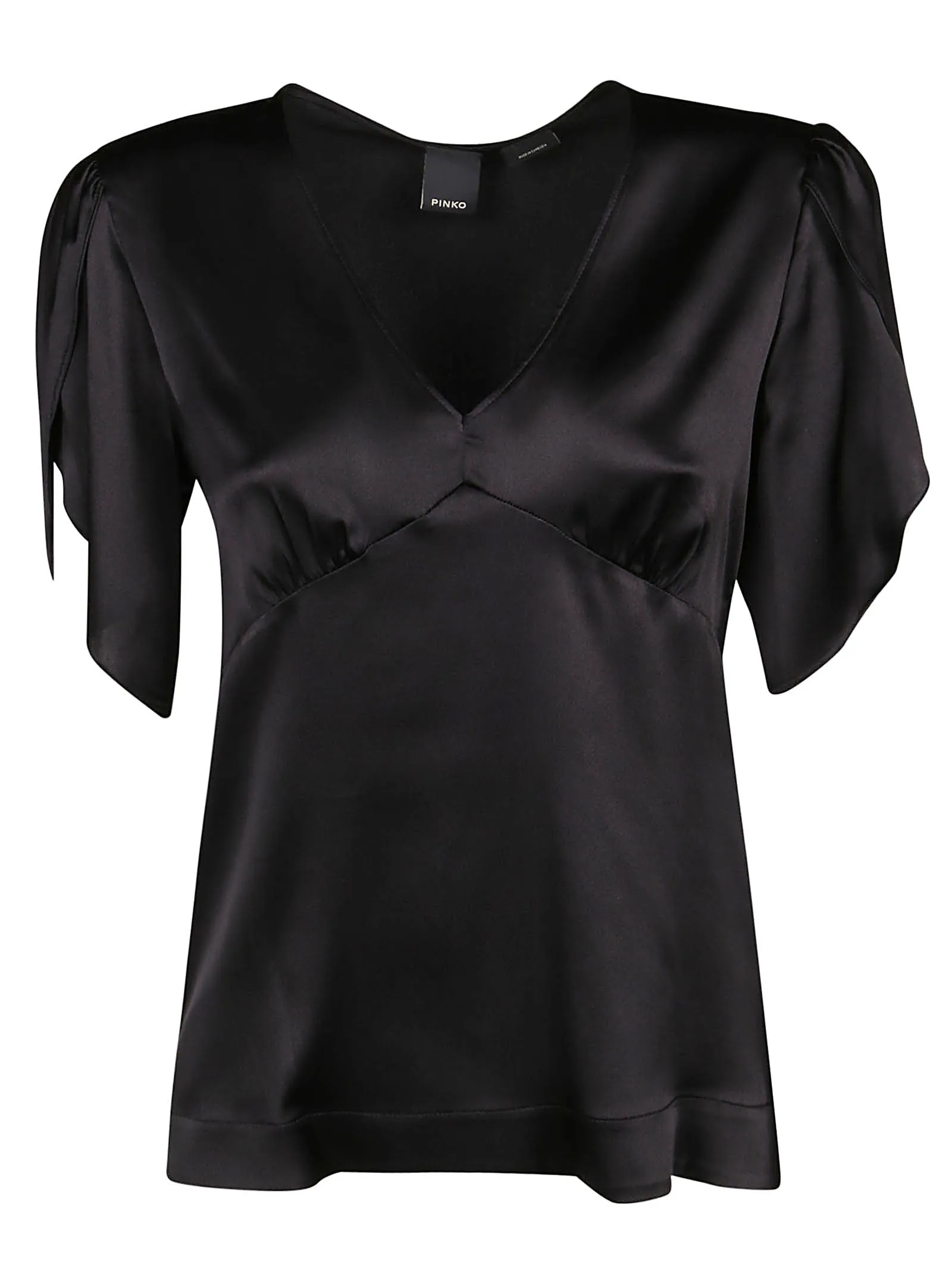 Pinko V-Neck Gathered Top