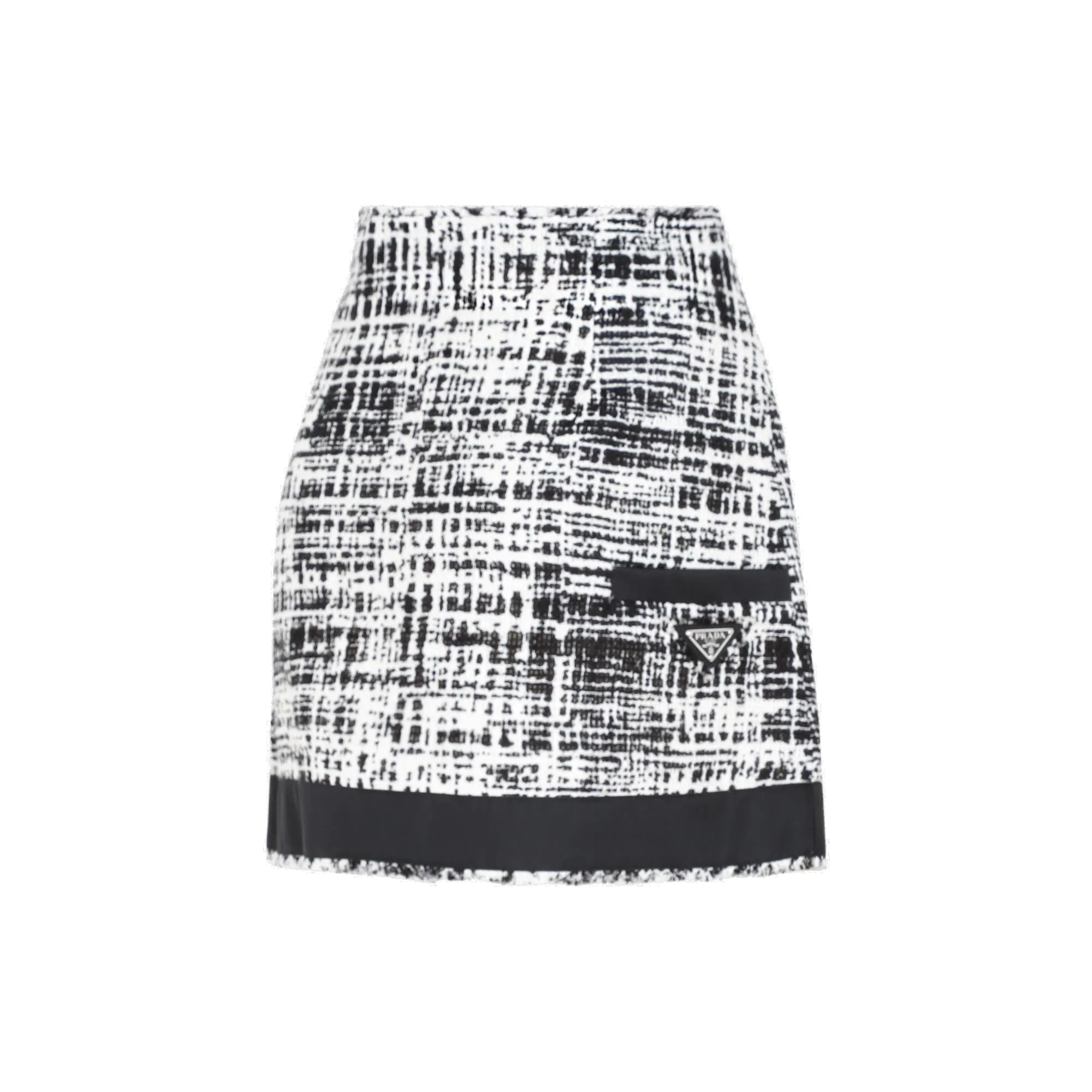 Prada Frayed Edge Knit Skirt