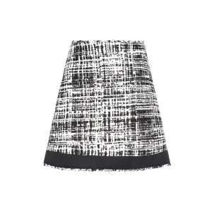 Prada Frayed Edge Knit Skirt