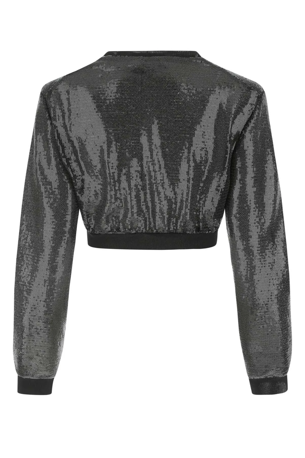 Prada Sequins Embellished Crop Top