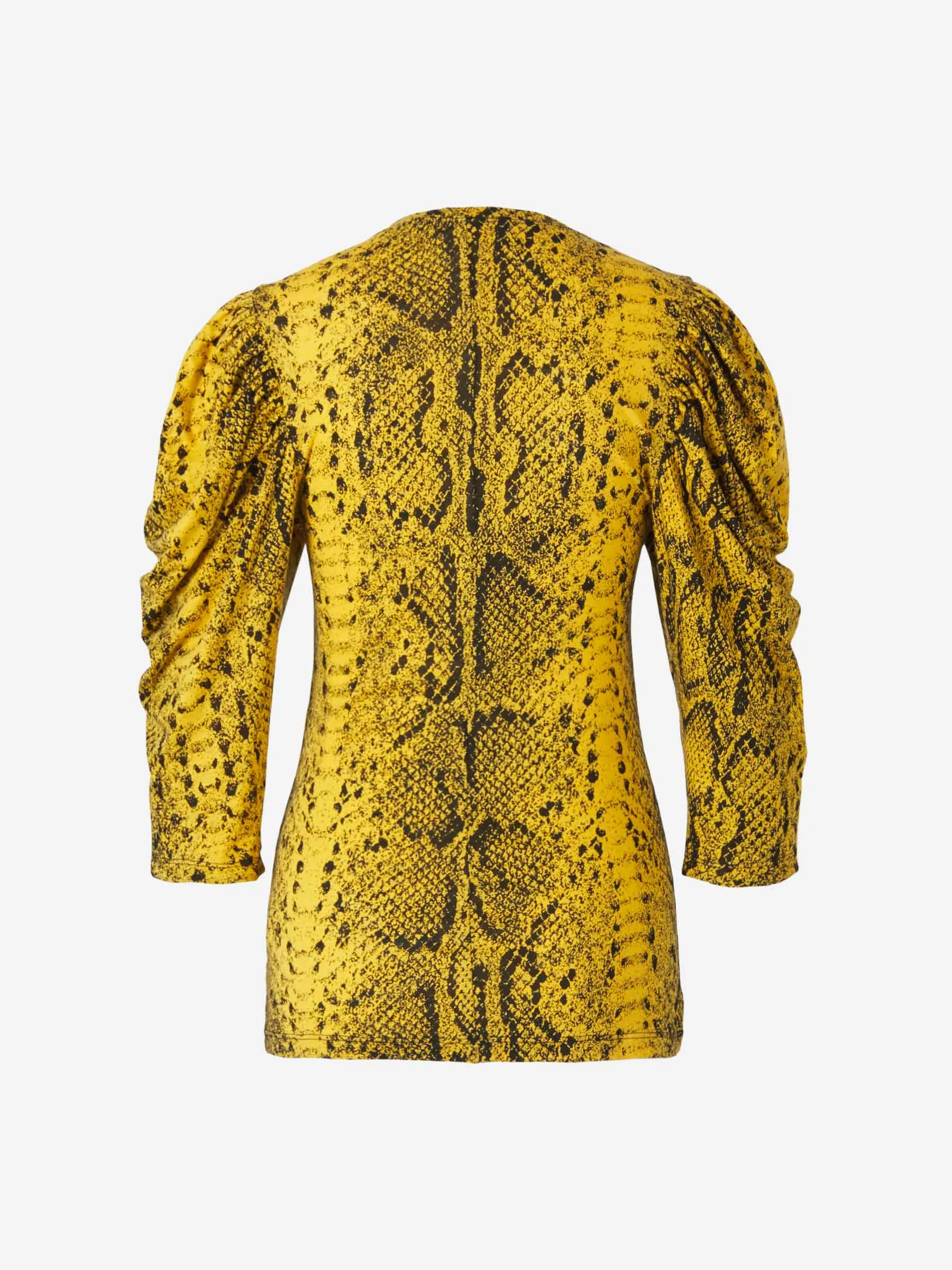 Proenza Schouler Printed Puff-Sleeve Top