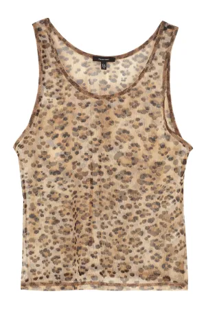 R13 Animal Print Tank Top