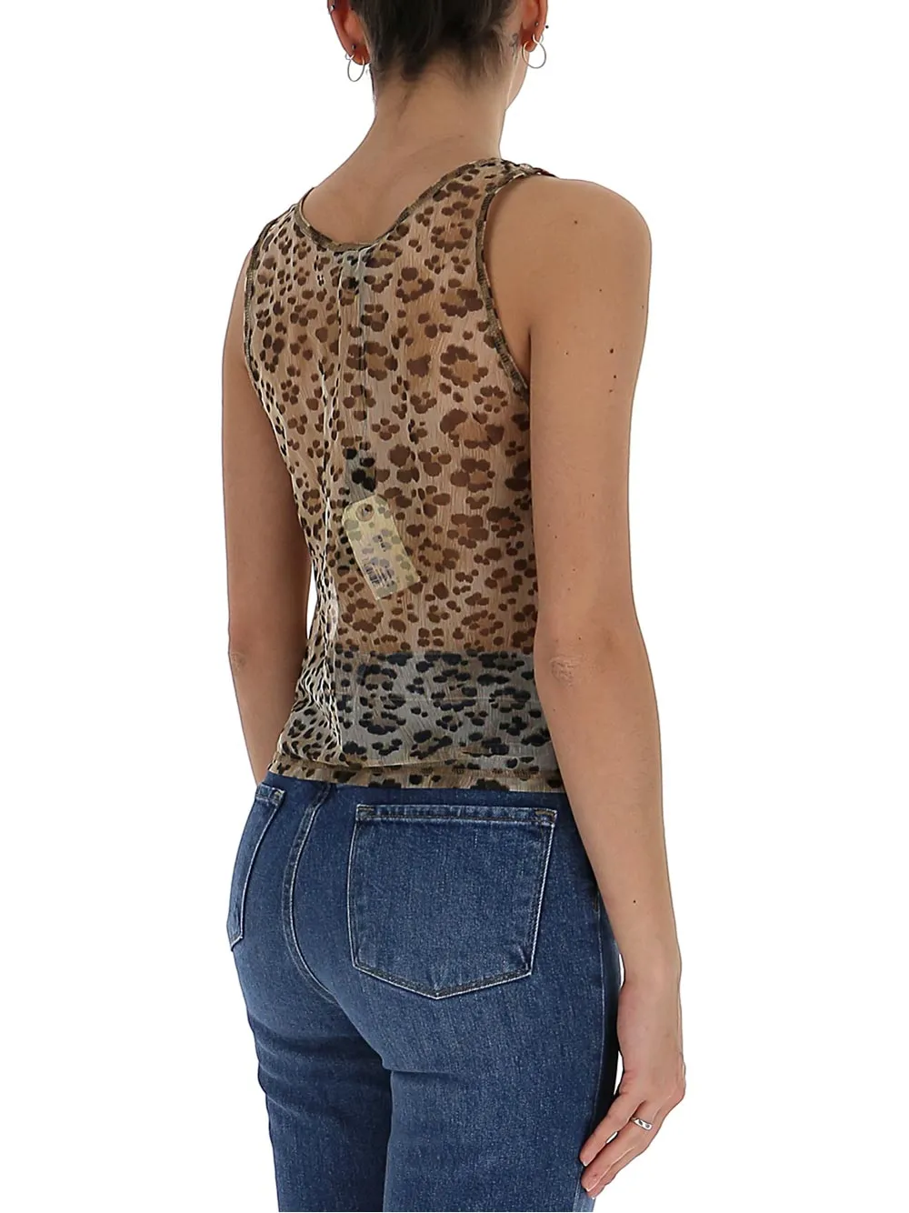 R13 Animal Print Tank Top