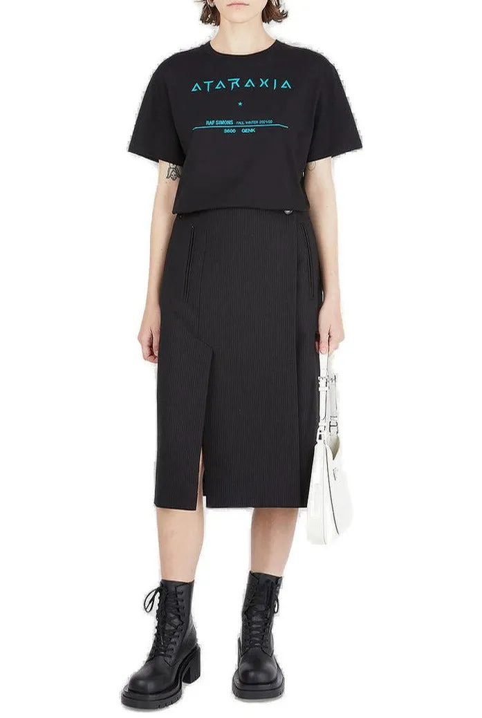Raf Simons Logo Printed T-Shirt