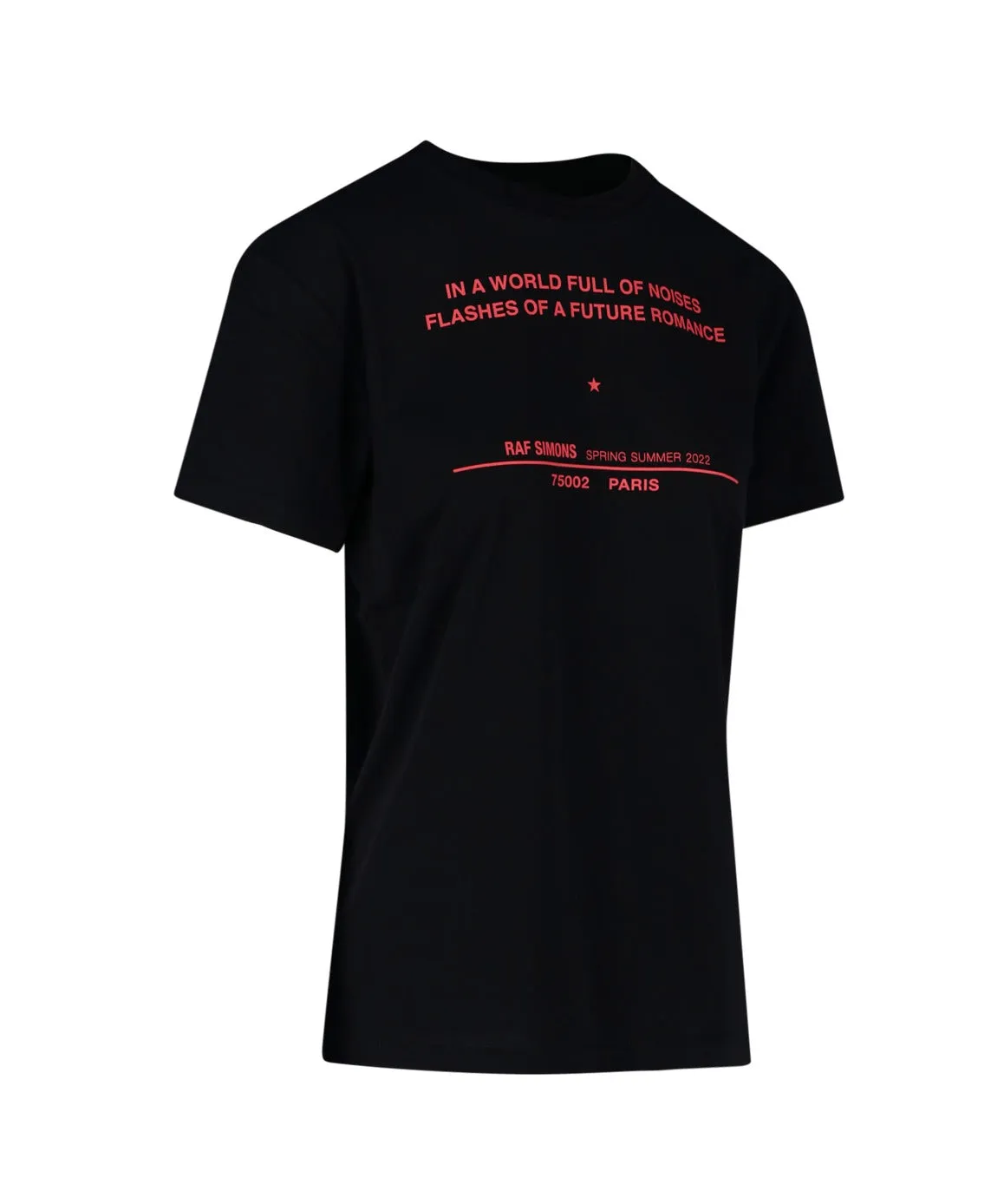 Raf Simons Slogan Print Crewneck T-Shirt