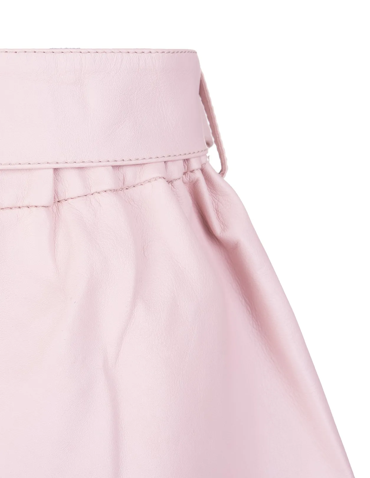 REDValentino Belted High Waist Shorts