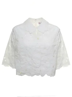 REDValentino Cut Out Cropped Top