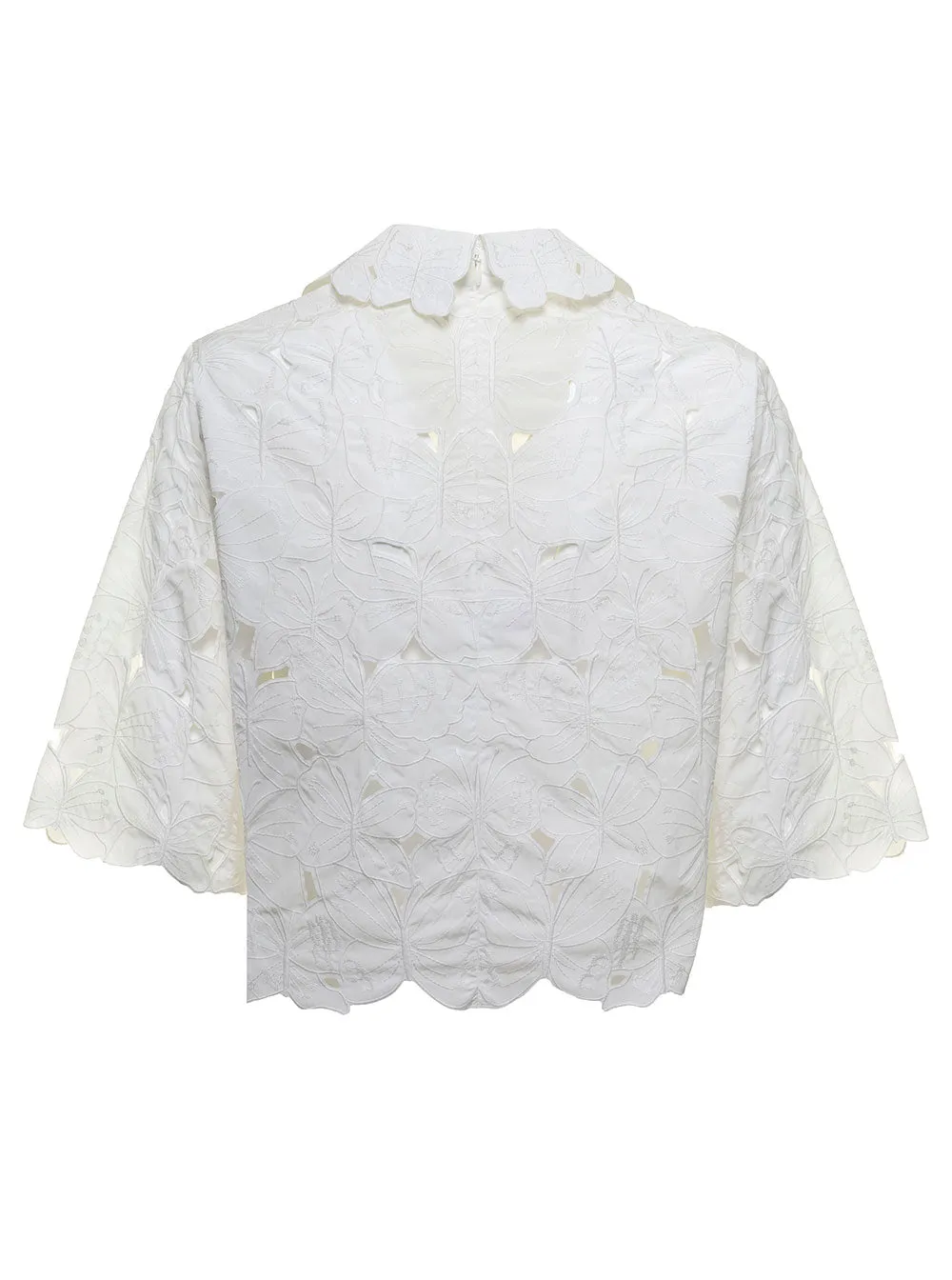 REDValentino Cut Out Cropped Top