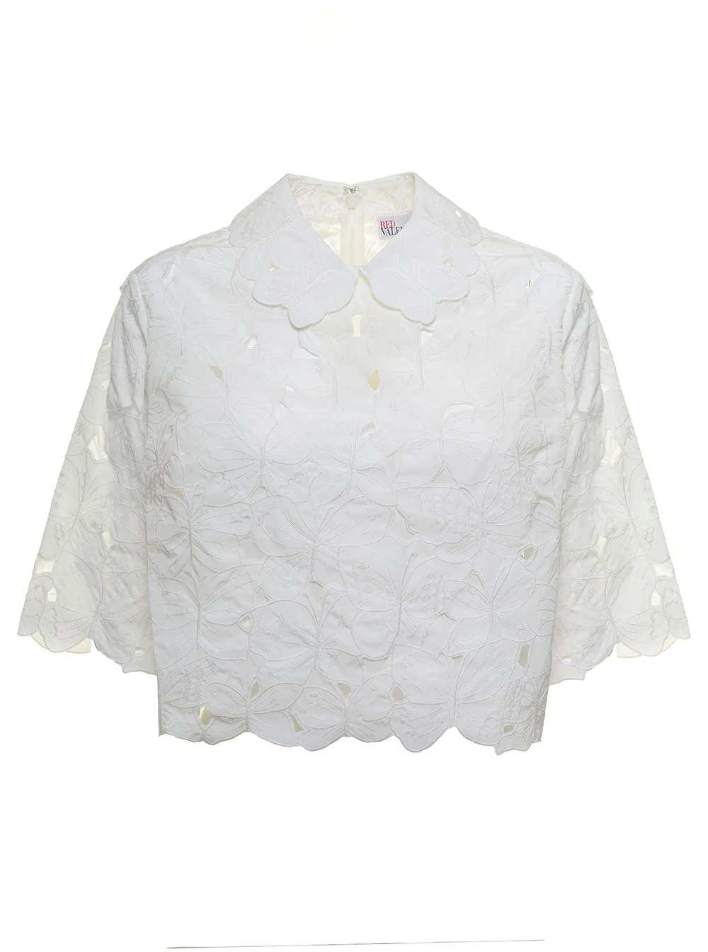REDValentino Cut Out Cropped Top