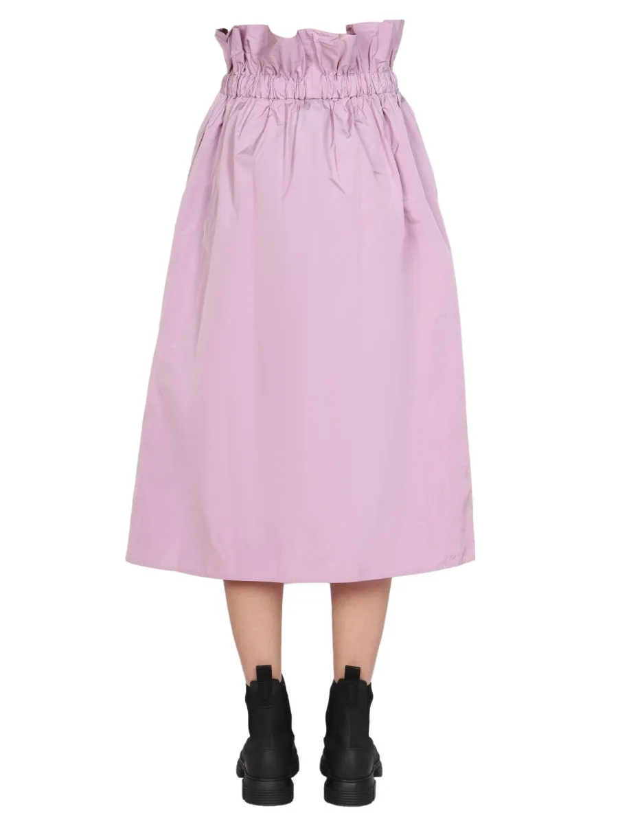REDValentino Drawstring Ruffled Skirt
