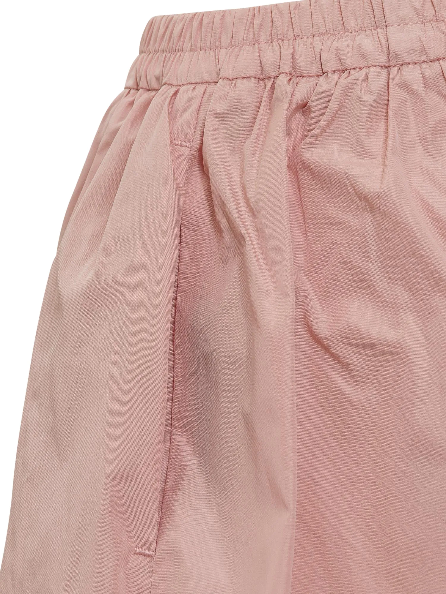REDValentino Elastic Waist Taffeta Shorts
