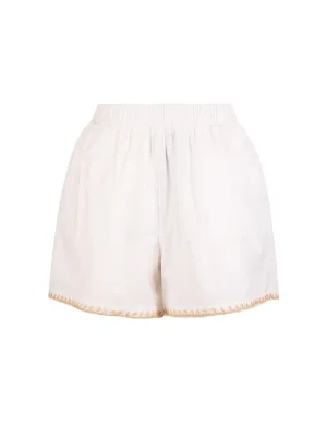 REDValentino Embroidered High-Waisted Shorts