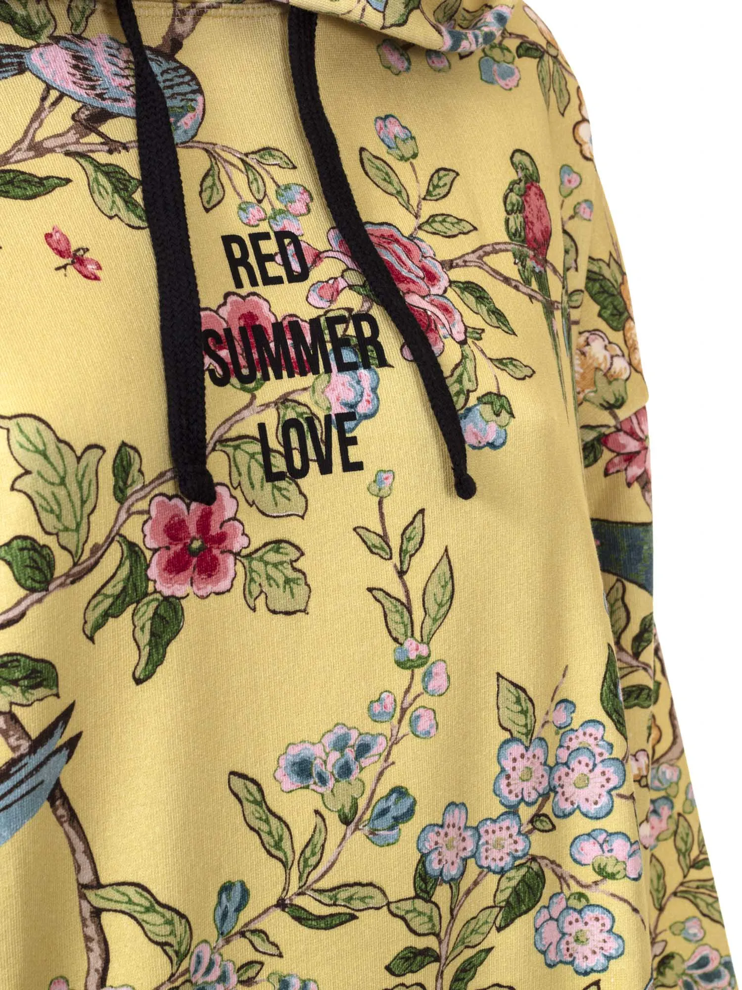 REDValentino Floral Printed Drawstring Hoodie