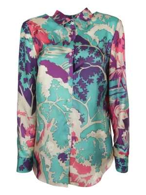 REDValentino Forest Print Long-Sleeved Shirt