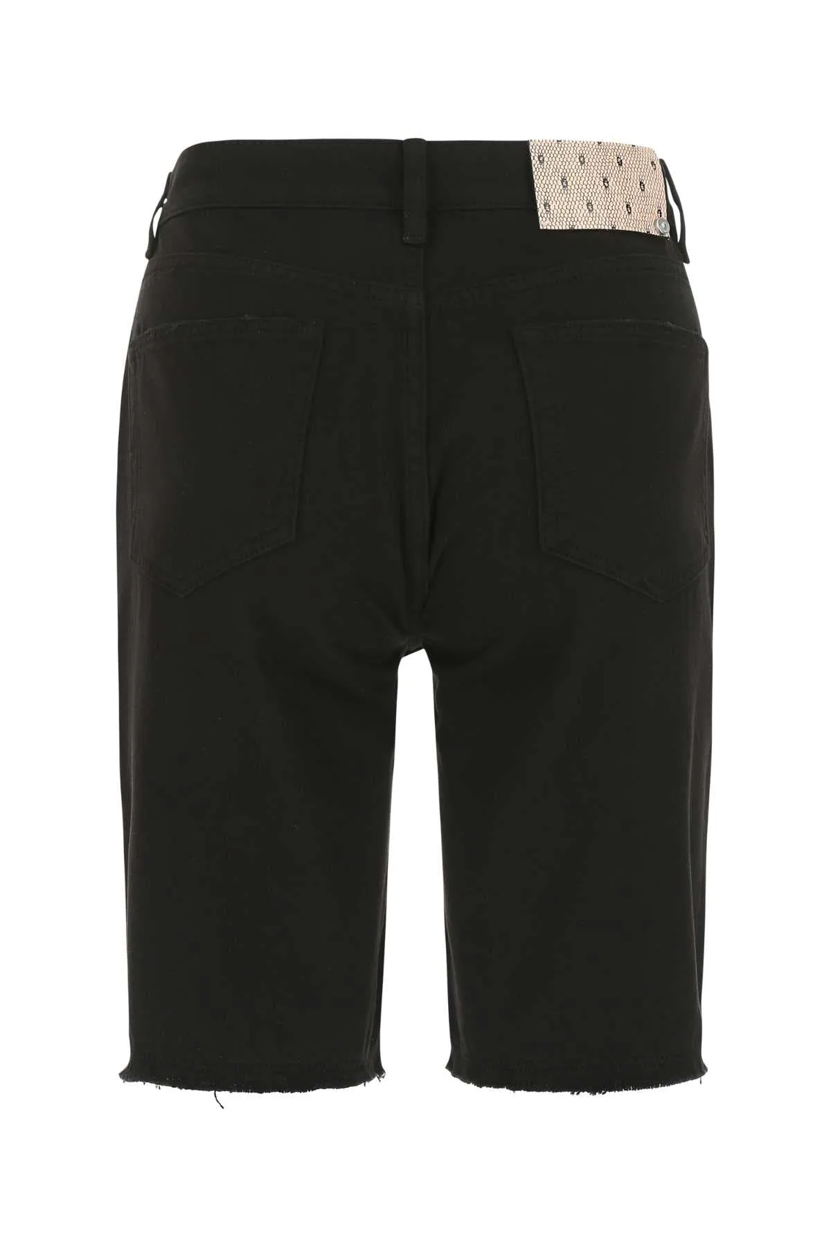 REDValentino Frayed Edge Denim Shorts