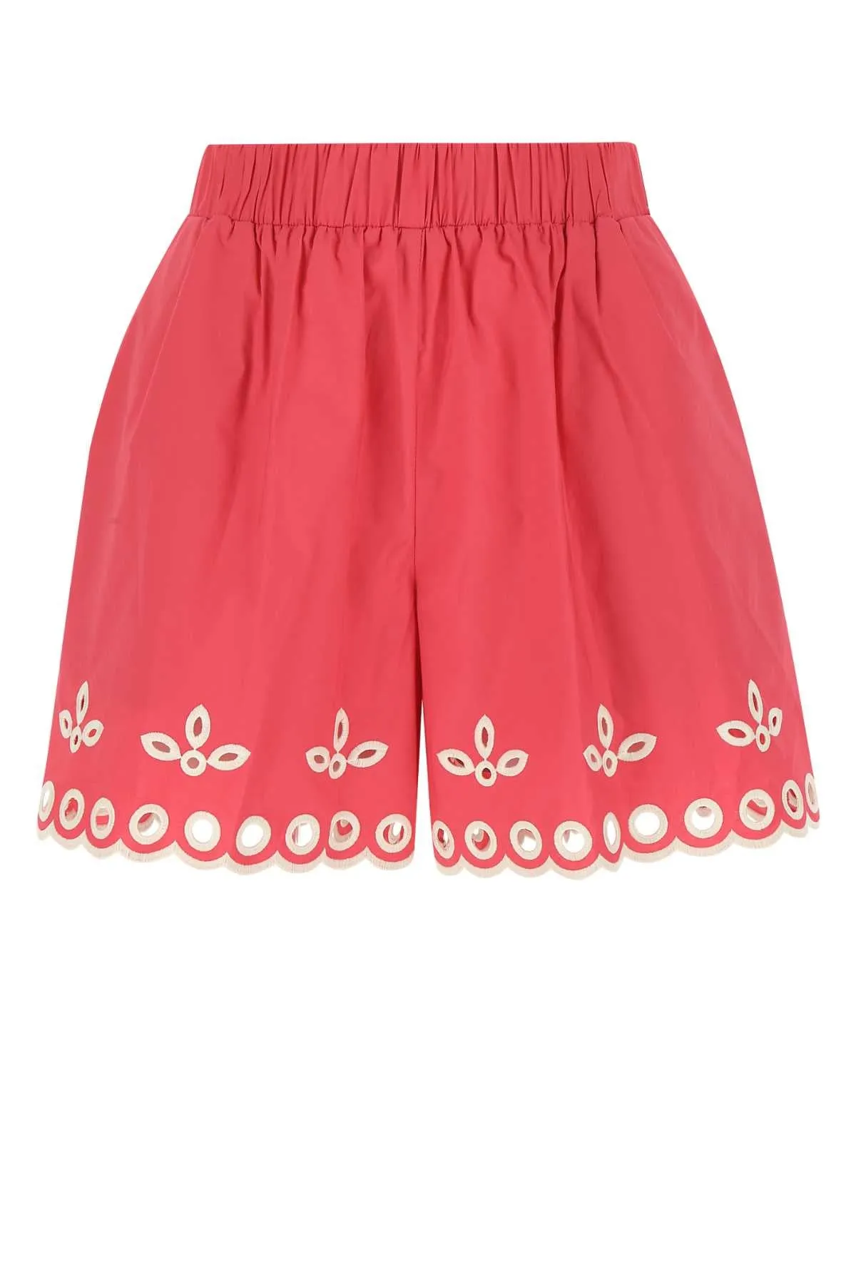 REDValentino Lace Perforated Shorts