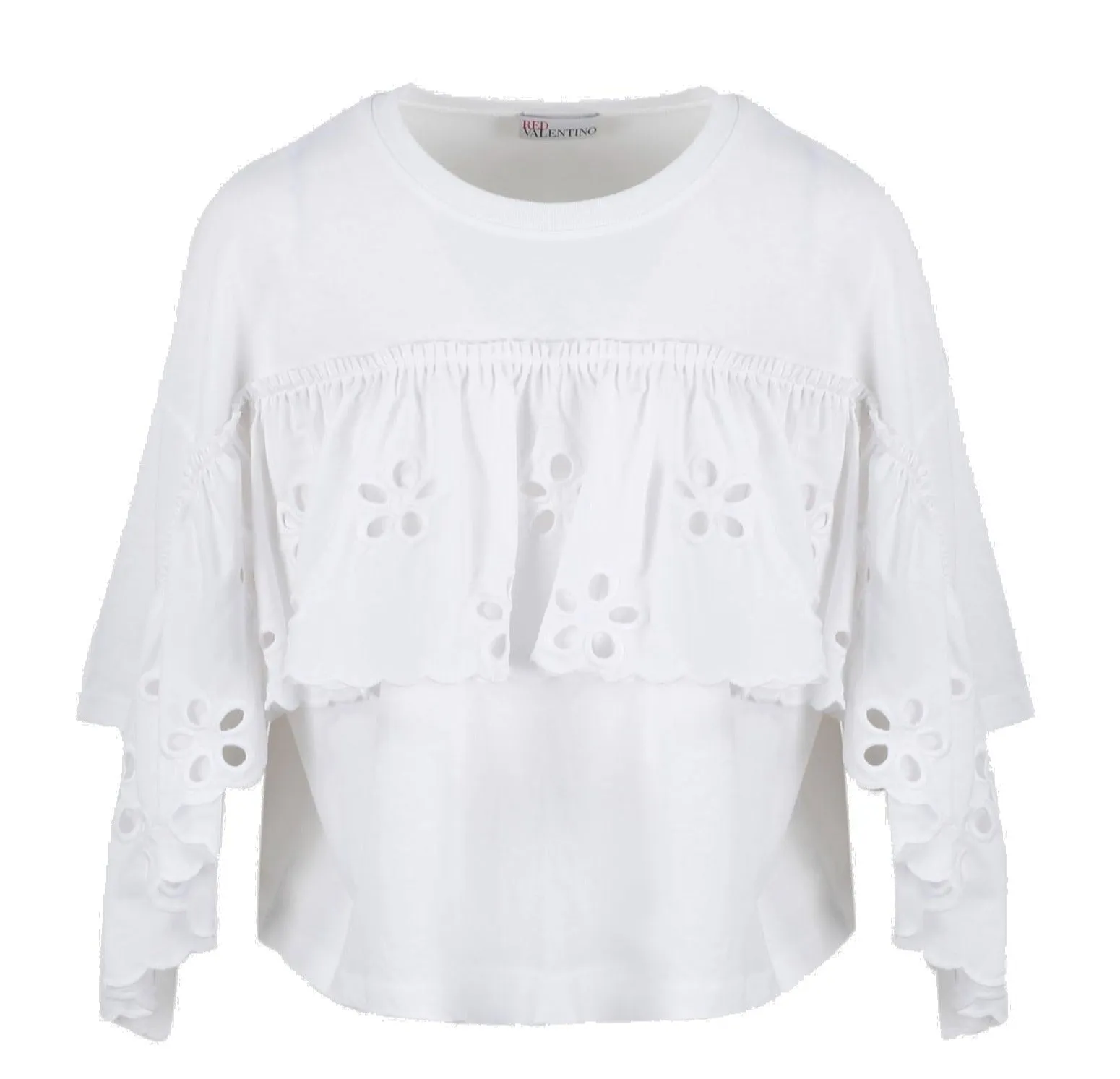 REDValentino Layered Flower Detail Top