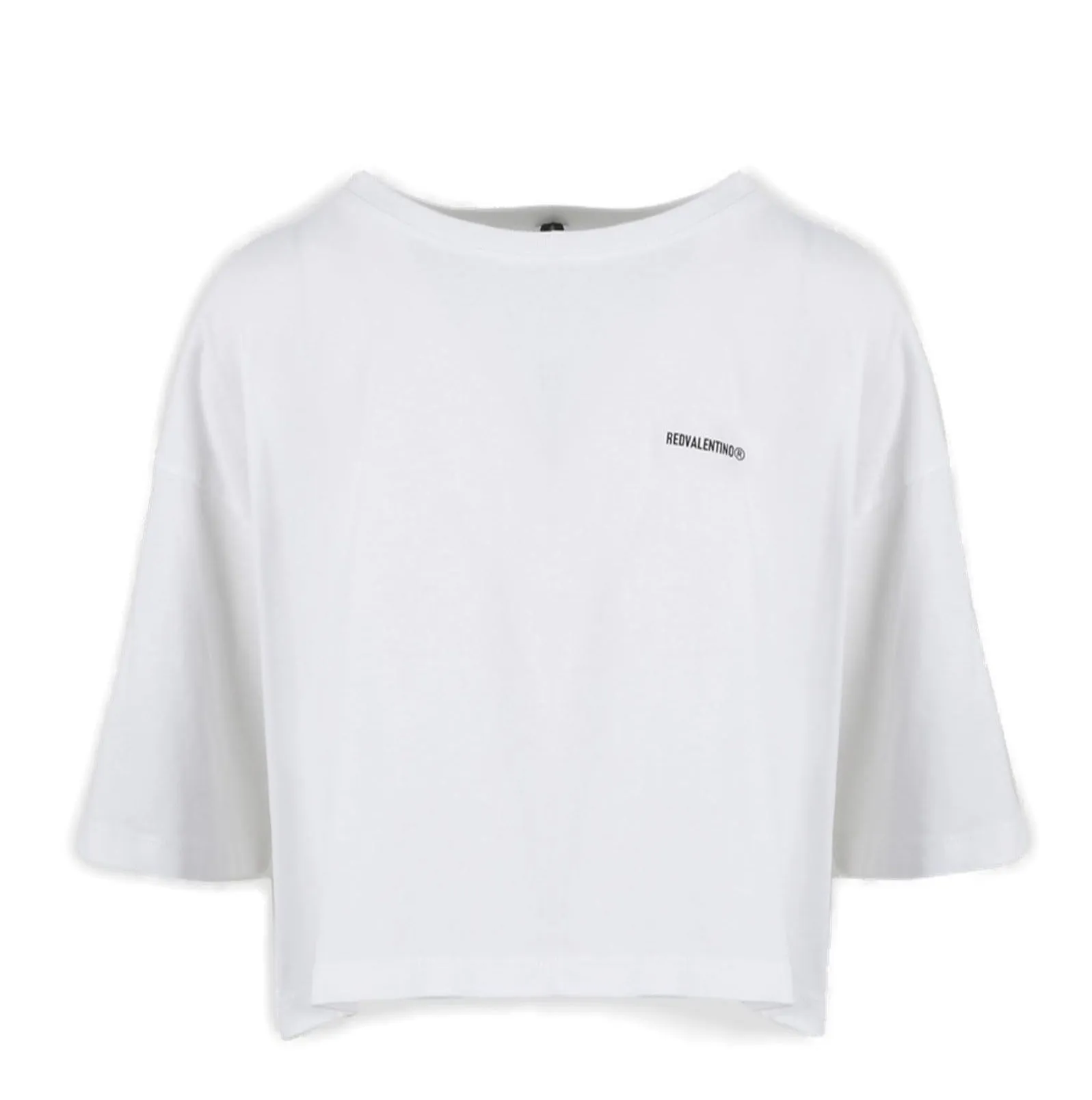 REDValentino Logo Detailed Crewneck T-Shirt