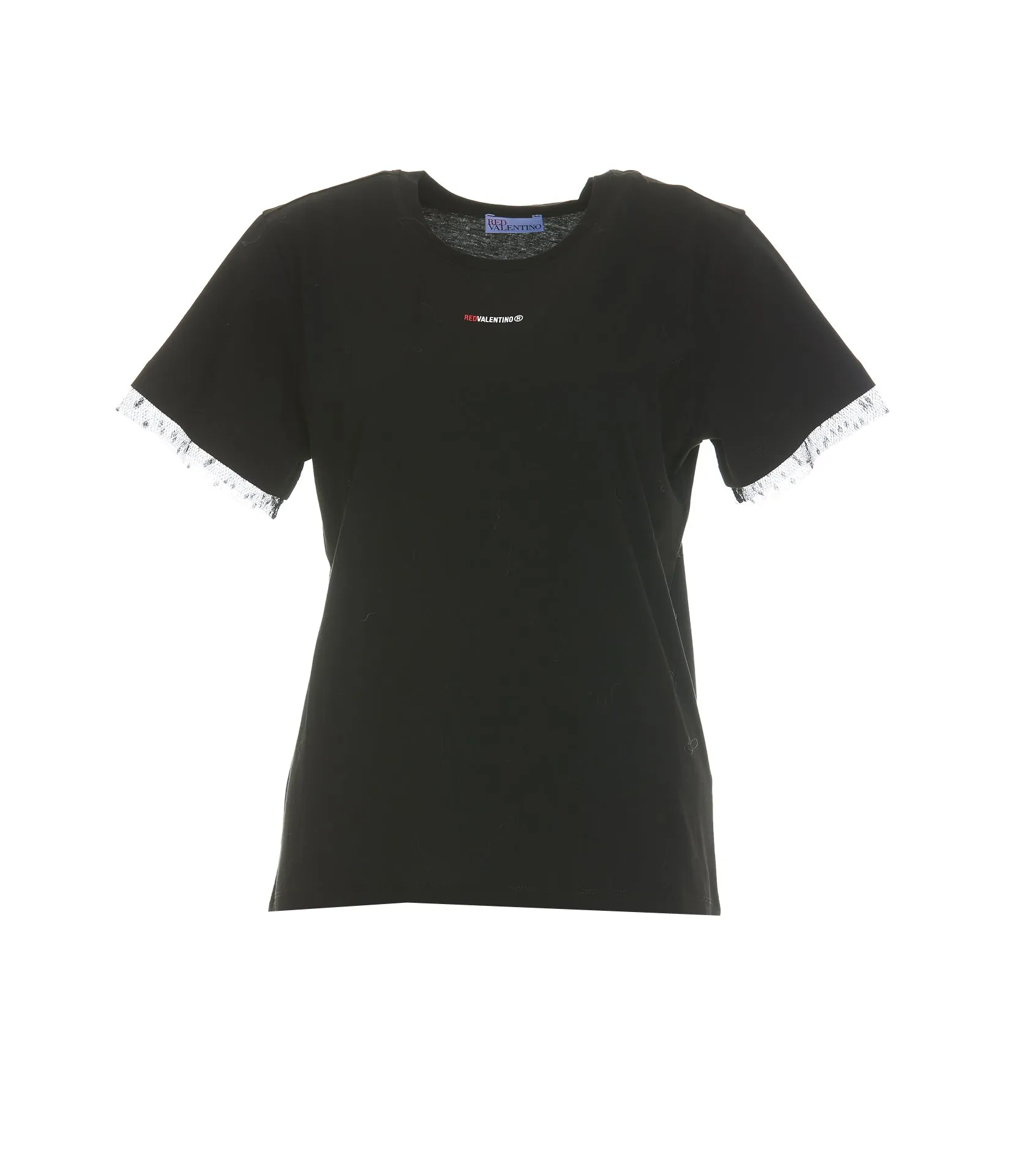 REDValentino Logo Print Crewneck T-Shirt