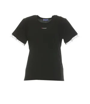REDValentino Logo Print Crewneck T-Shirt