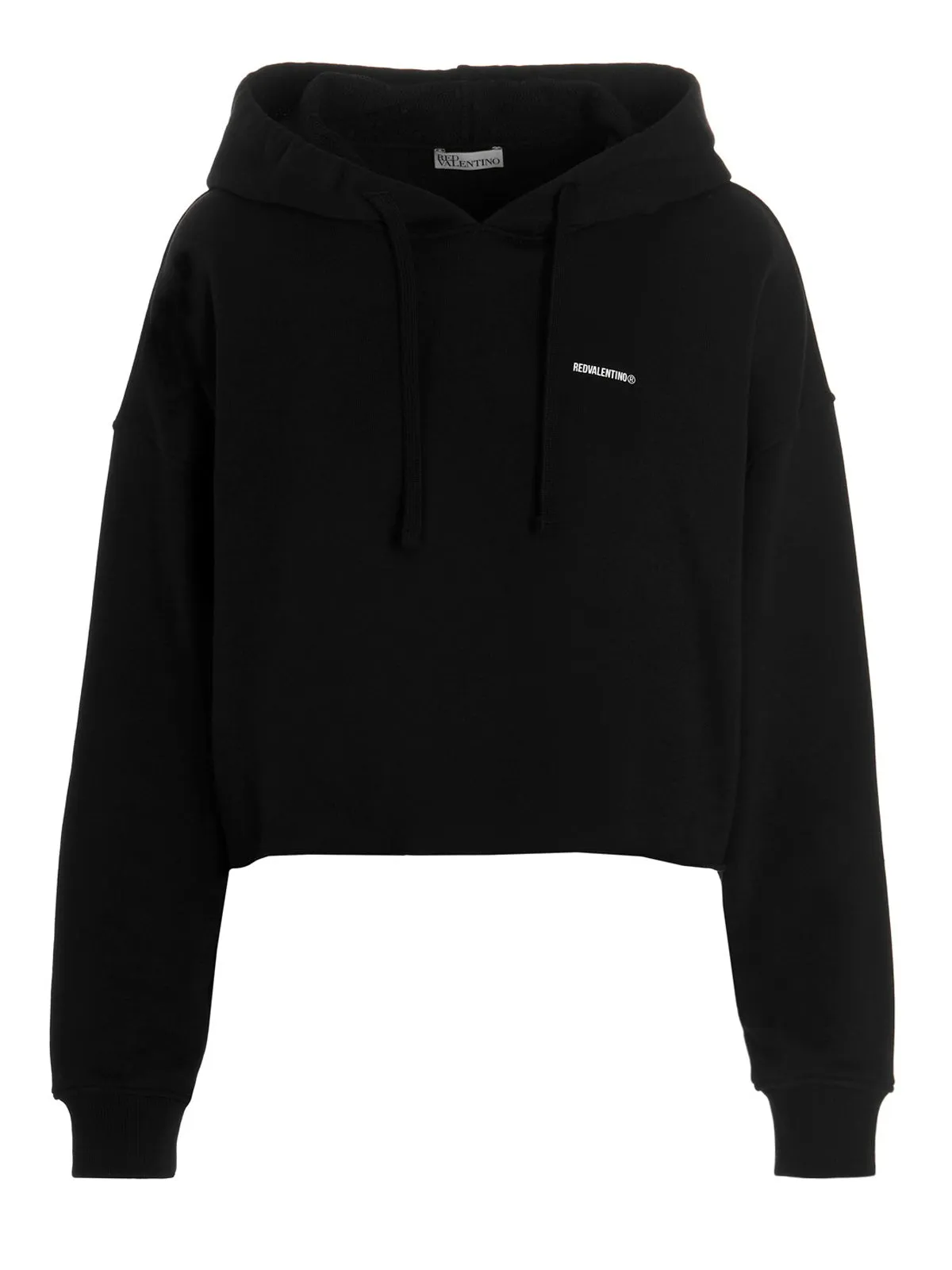 REDValentino Logo Printed Drawstring Hoodie