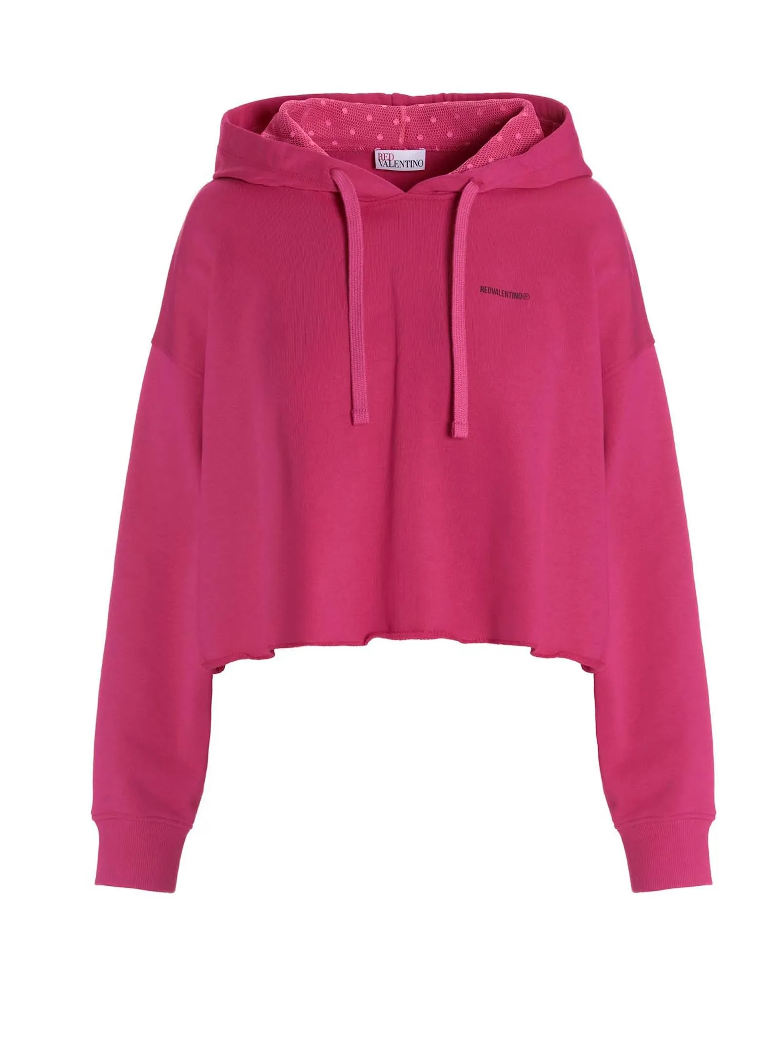 REDValentino Logo Printed Drawstring Hoodie