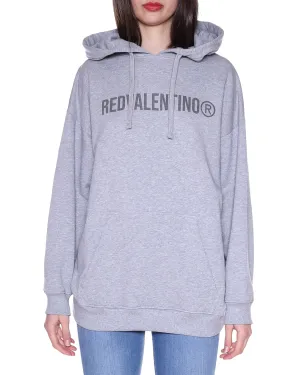 REDValentino Logo Printed Drawstring Hoodie