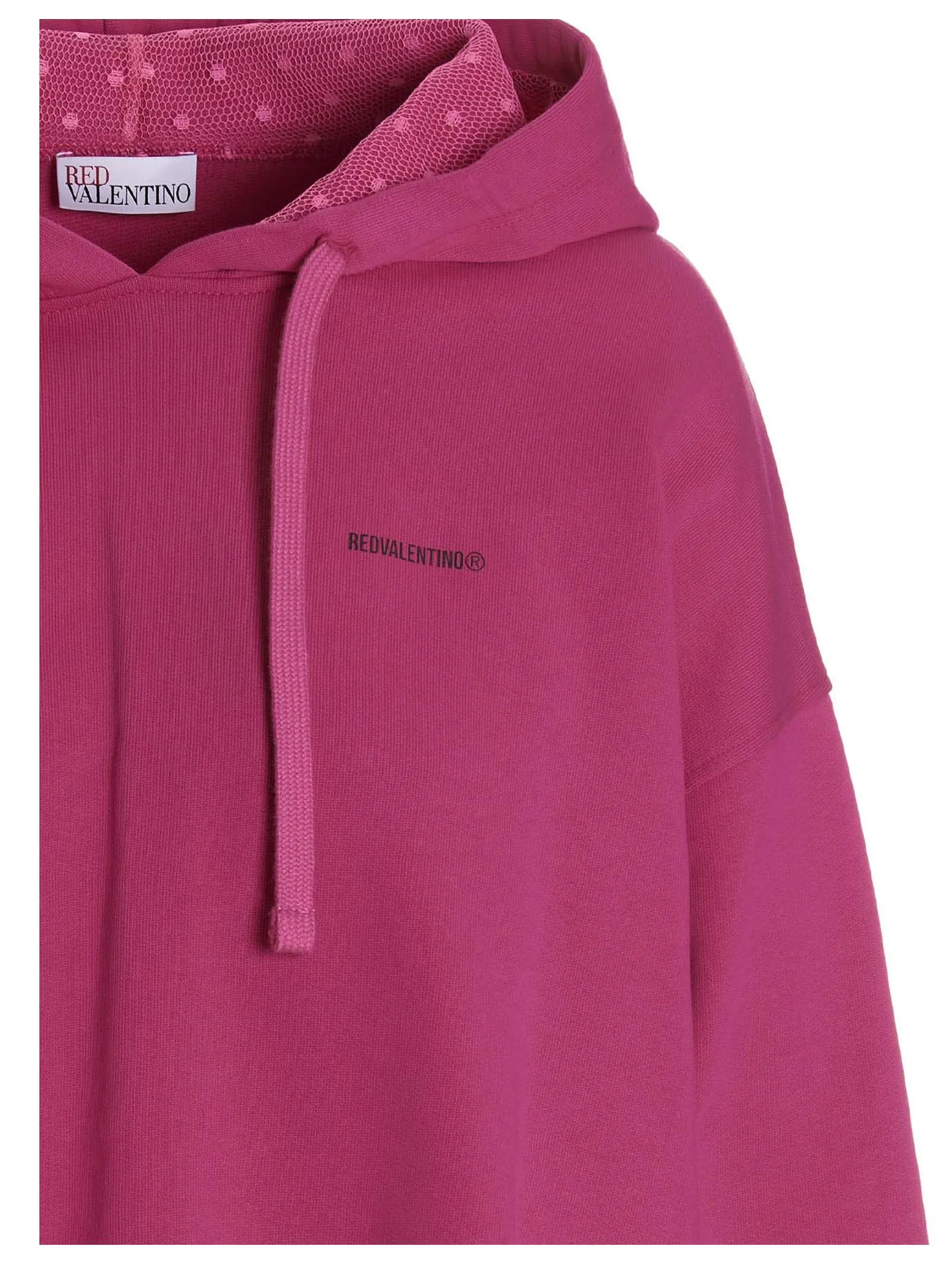REDValentino Logo Printed Drawstring Hoodie