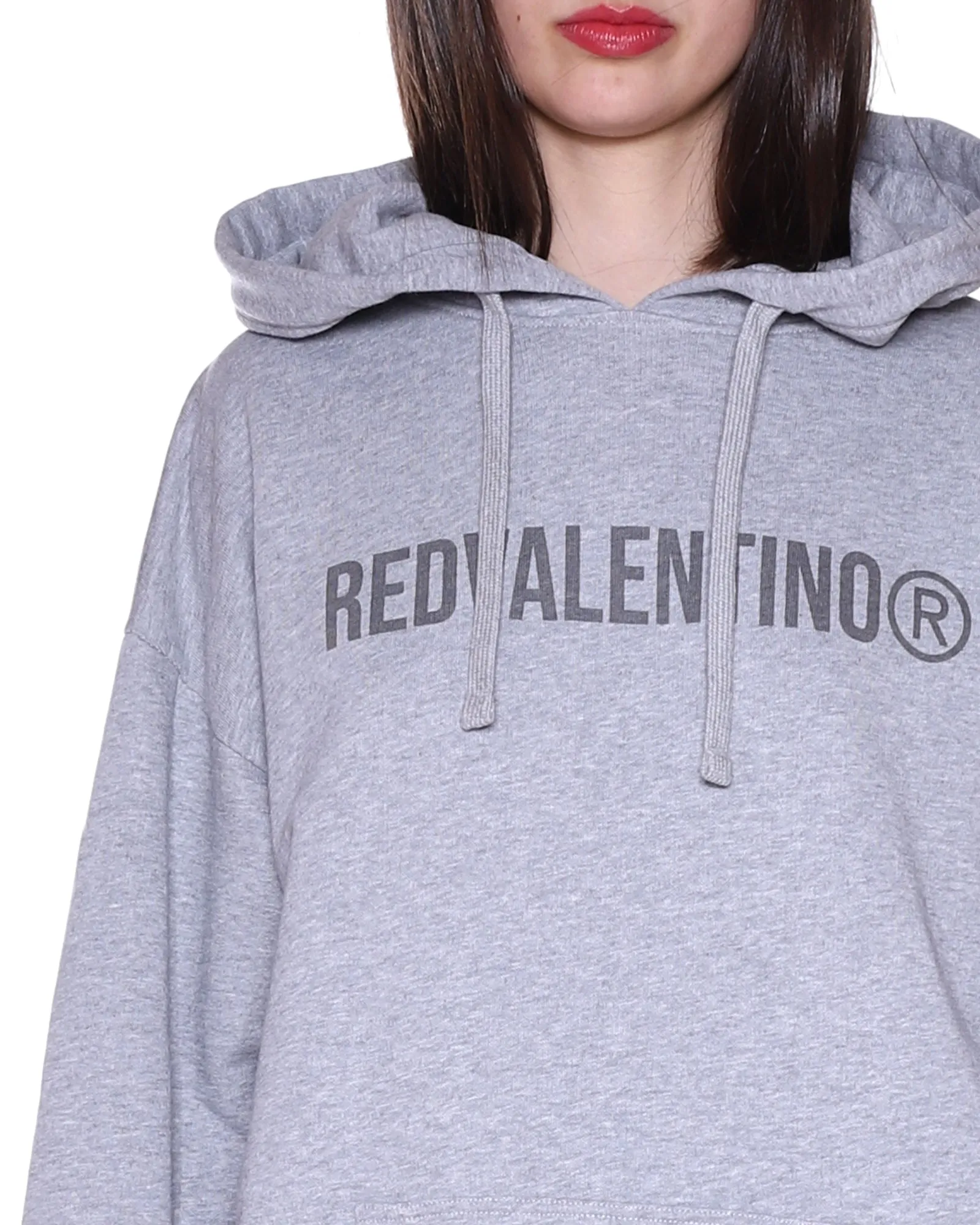 REDValentino Logo Printed Drawstring Hoodie