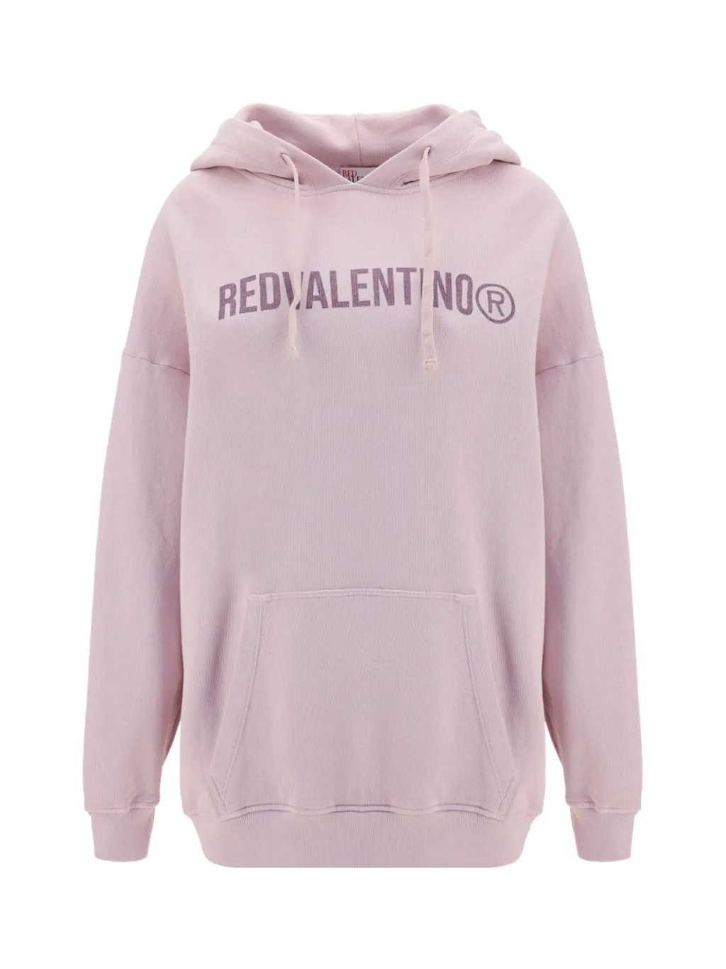 REDValentino Logo Printed Drawstring Hoodie
