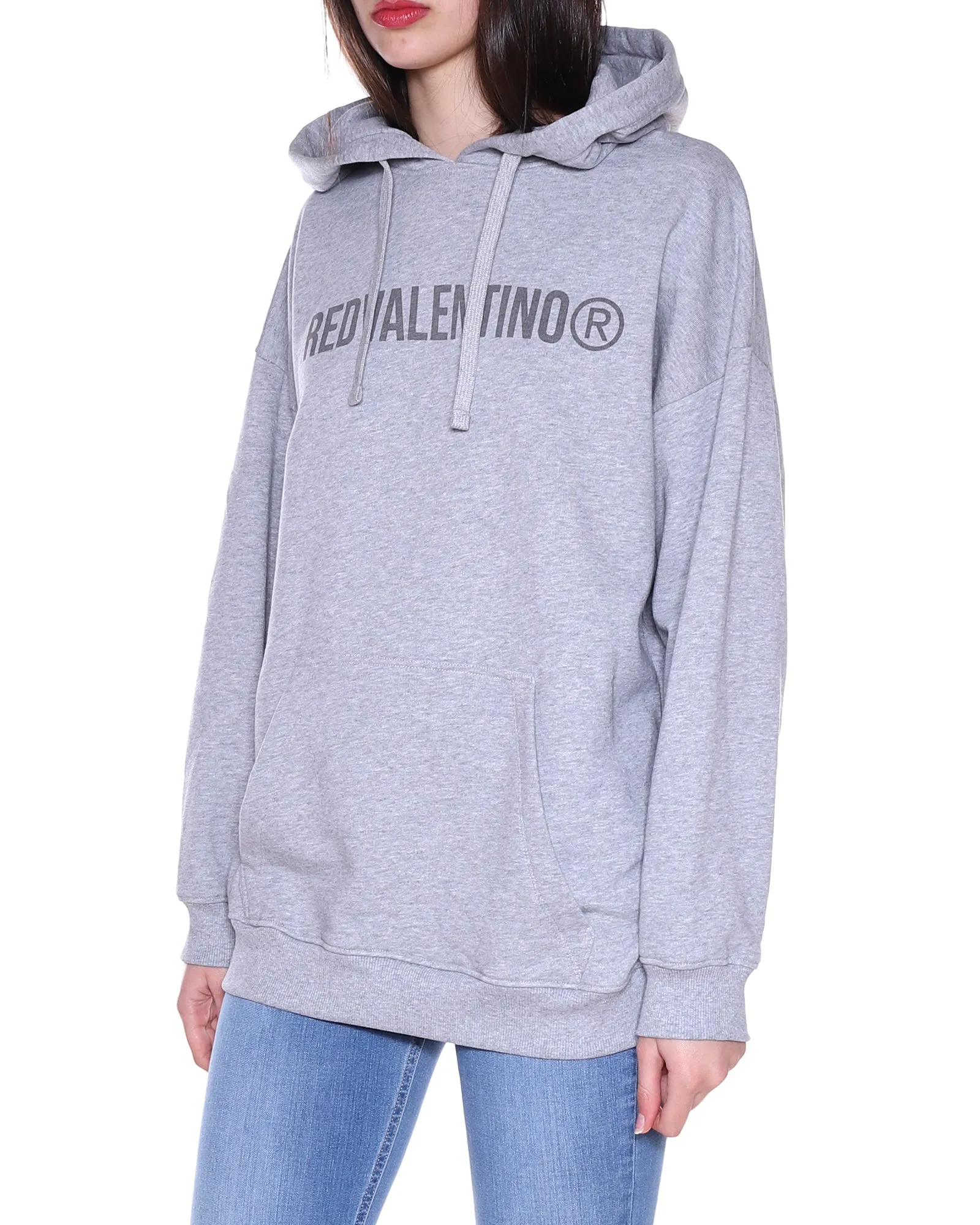 REDValentino Logo Printed Drawstring Hoodie