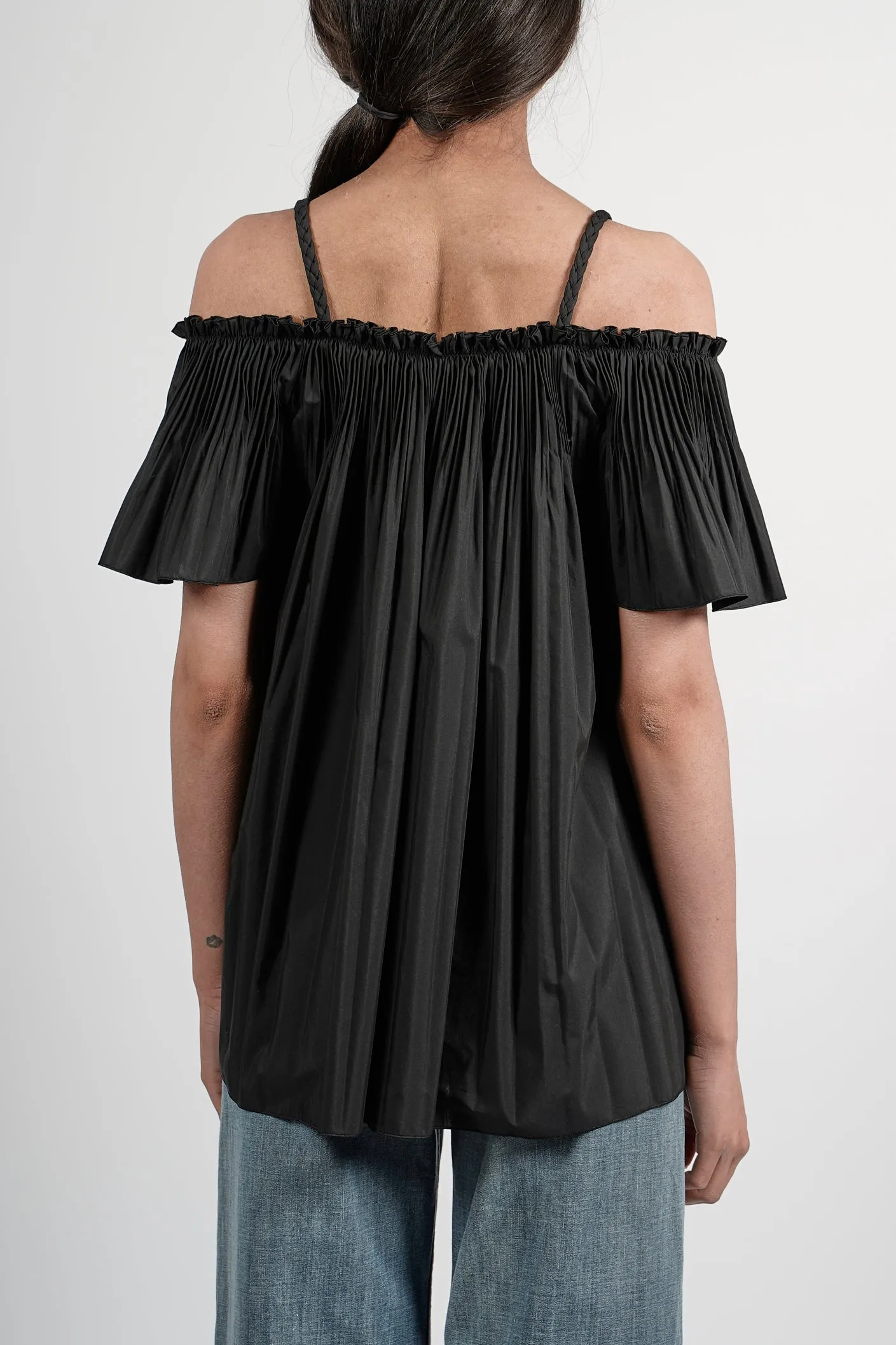 REDValentino Pleated Strapped Top