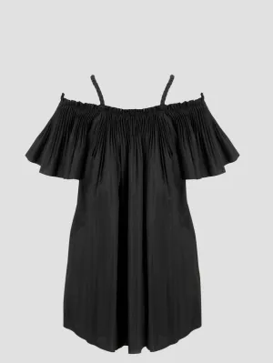 REDValentino Pleated Strapped Top