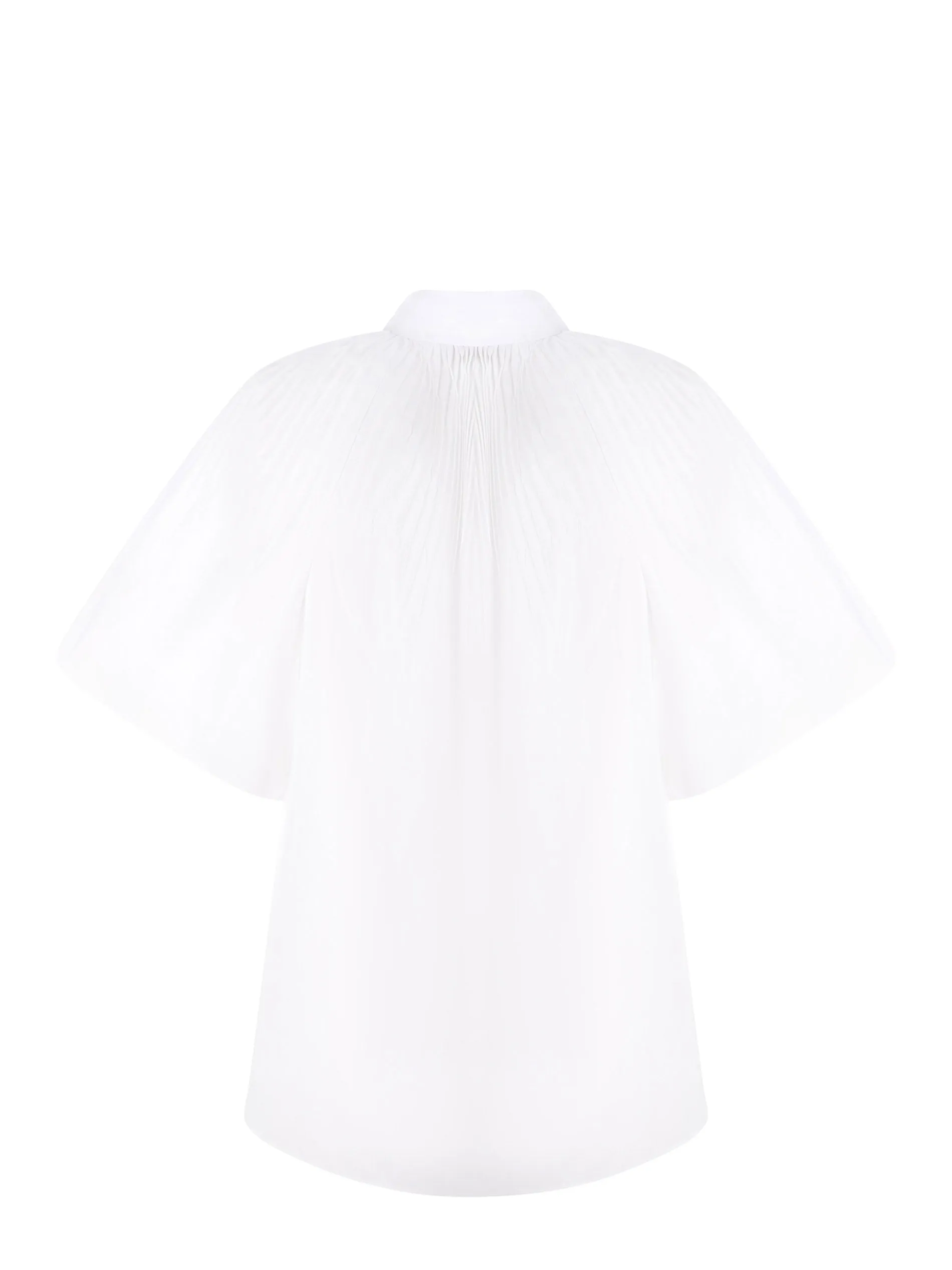 REDValentino Ruffle Detailed Short-Sleeved Shirt