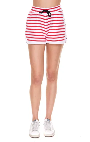 REDValentino Striped Drawstring Shorts