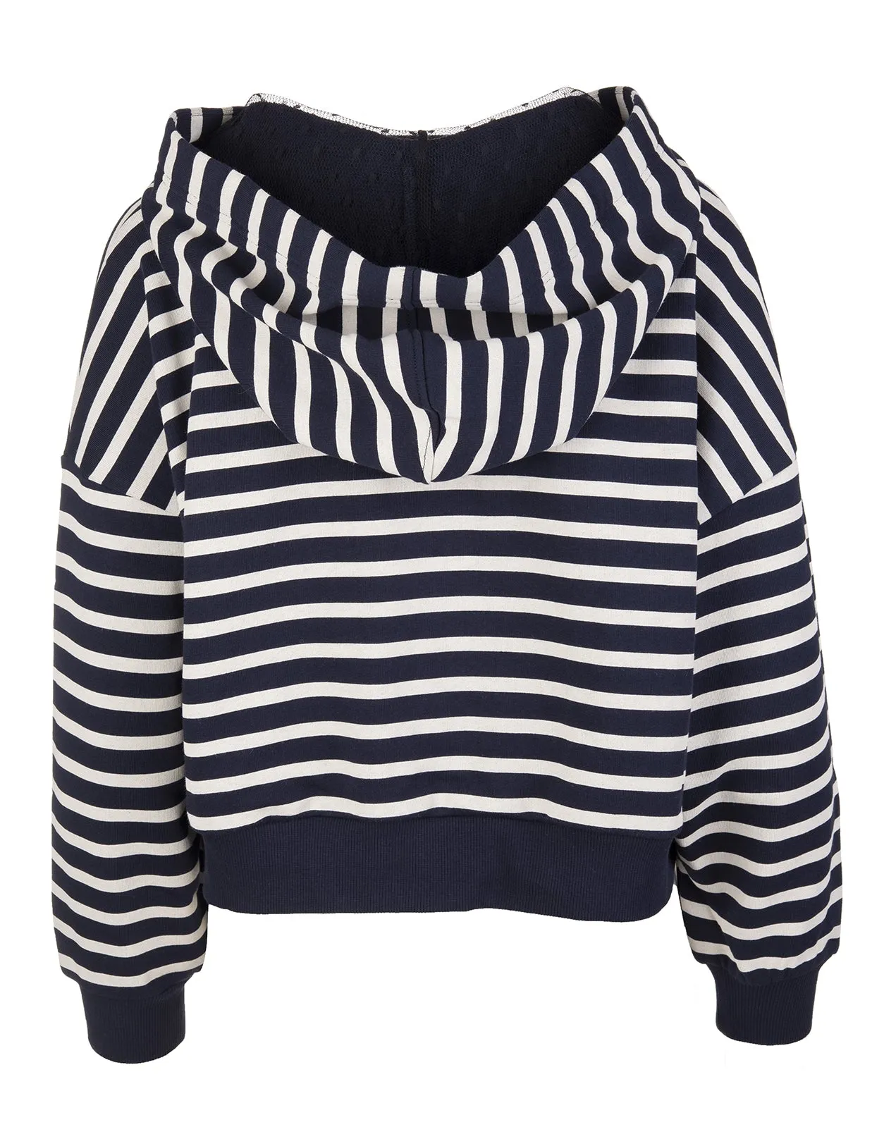 REDValentino Striped Logo Printed Hoodie