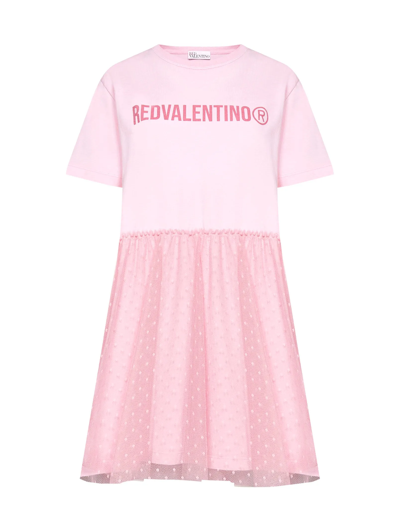 REDValentino Tulle Detailed T-Shirt Dress