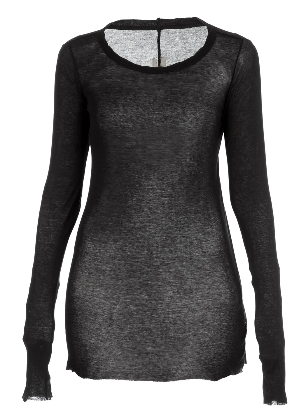 Rick Owens Semi-Sheer Crewneck Top