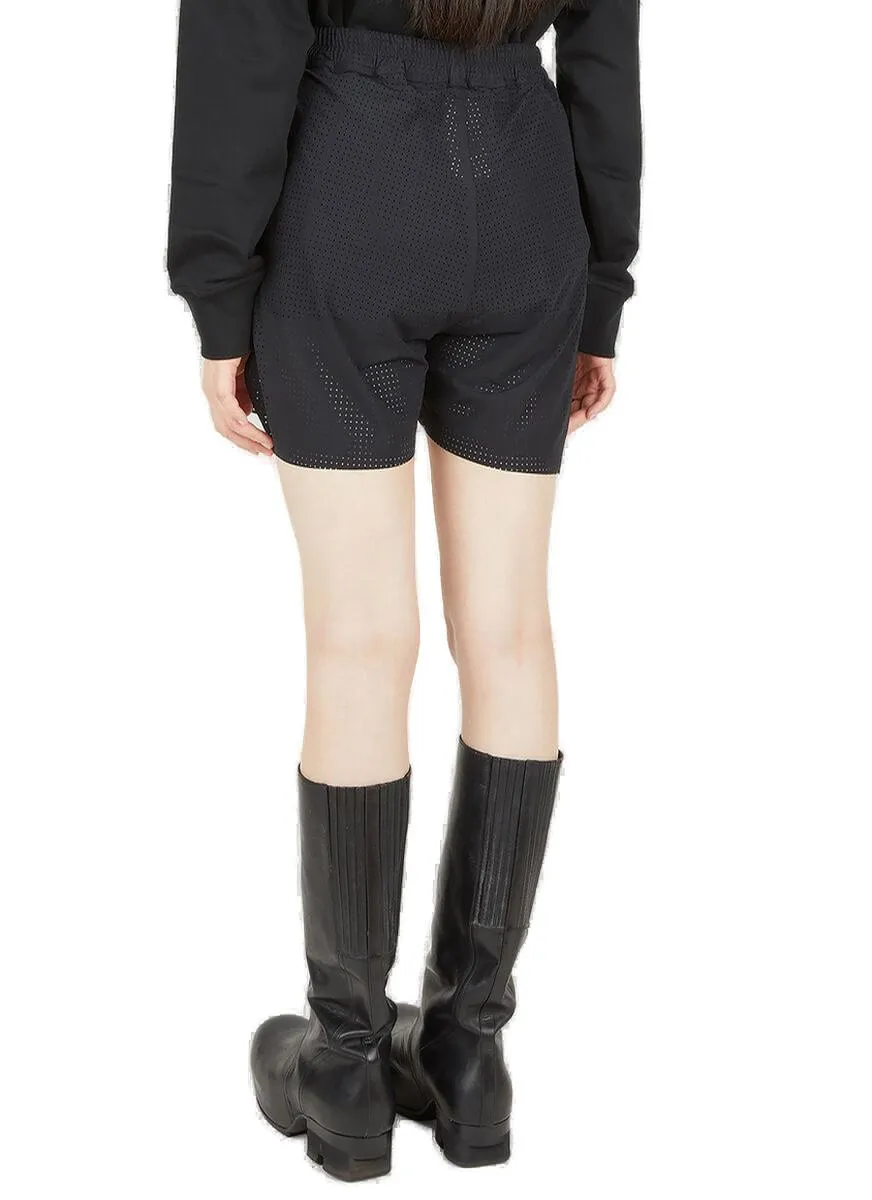 Rick Owens X Champion Logo Embroidered Drawstring Shorts