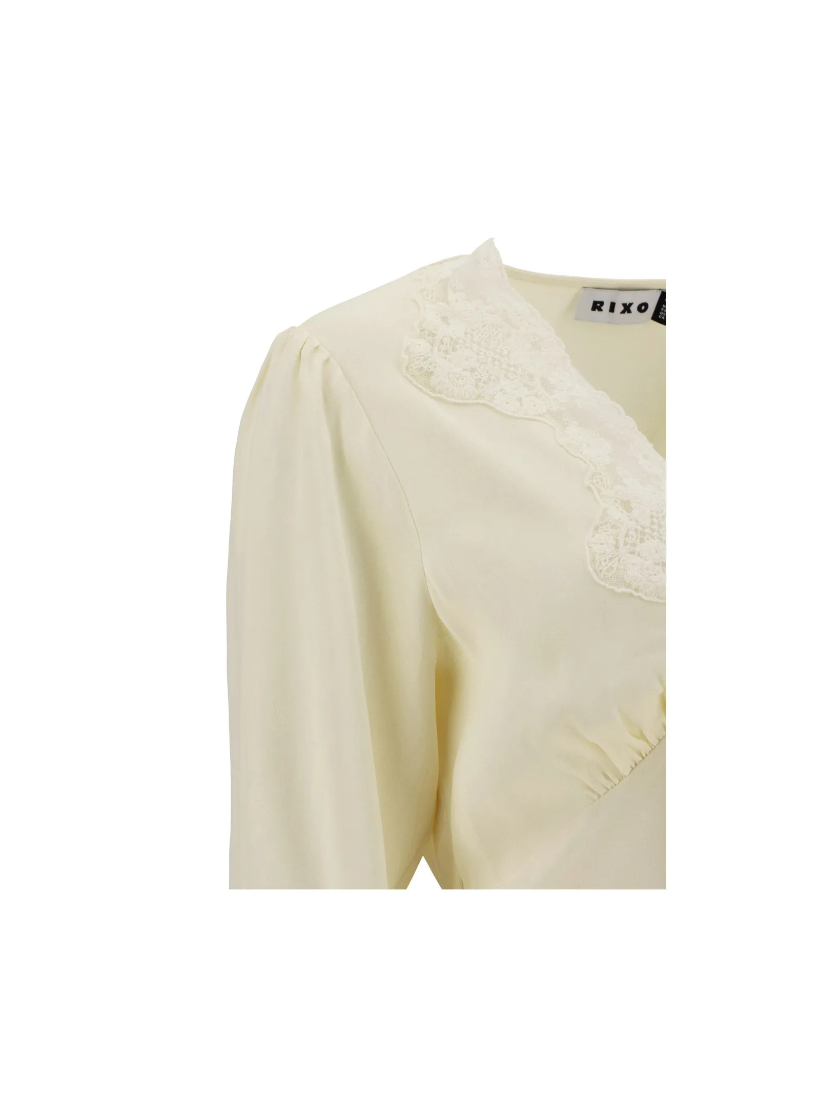 Rixo Drawstring Cropped Top