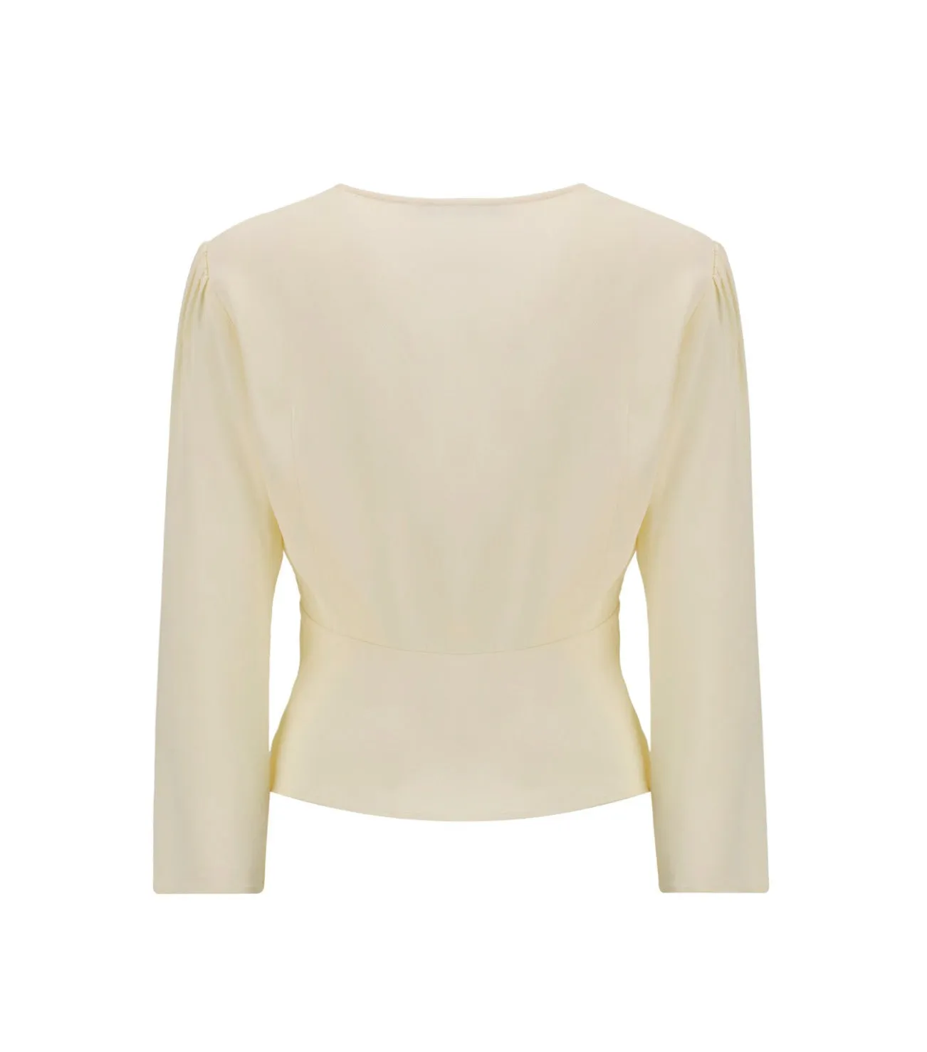 Rixo Drawstring Cropped Top