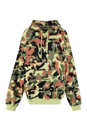 ROTATE Camouflage-Print Drawstring Hoodie