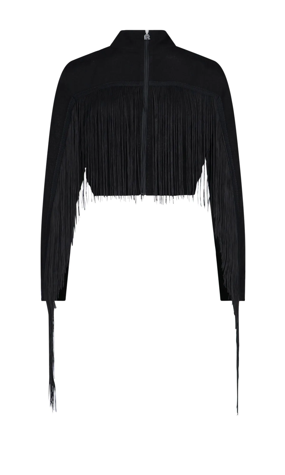 ROTATE Fringed High Neck Top