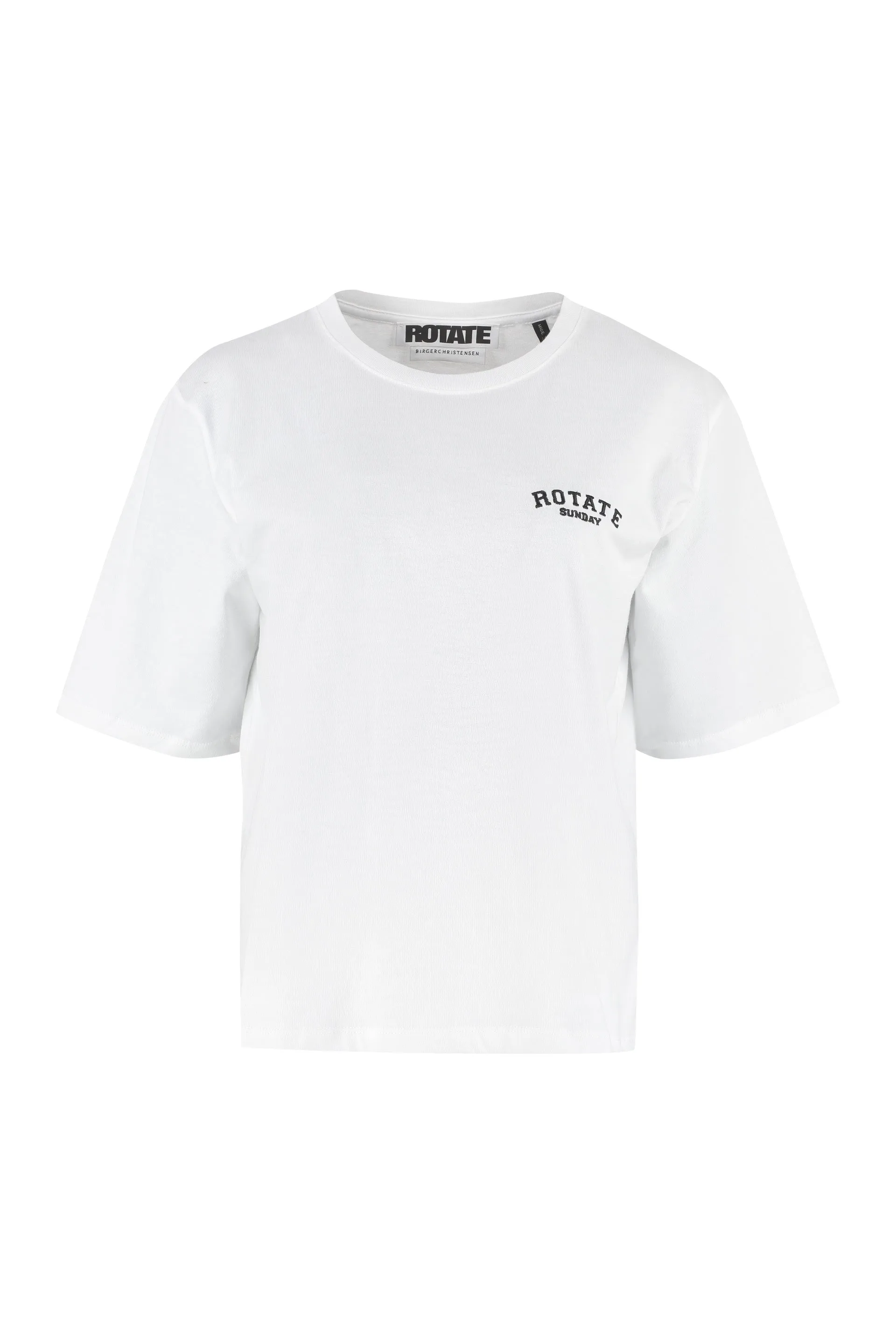 ROTATE Logo Embroidered Crewneck T-Shirt