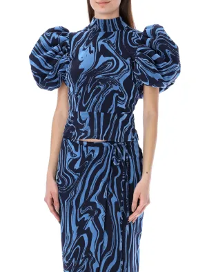 ROTATE Puff Sleeved Dusk Top